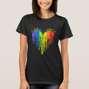 Camiseta Lgbt Heart Rainbow Lgbt Bandera Orgullo Gay Trans