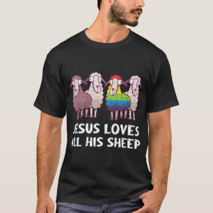 Camiseta Lgbt Jesús ama a todos sus gays cristianos por r