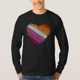 Camiseta Lgbt La Bandera Del Arcoiris Del Orgullo Del Coraz
