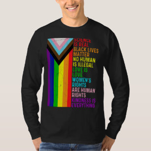 Camiseta Lgbt La Ciencia Gay Lesbiana Es Real Blm Love Is L