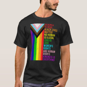 Camiseta Lgbt La Ciencia Gay Lesbiana Es Real Blm Love Is L