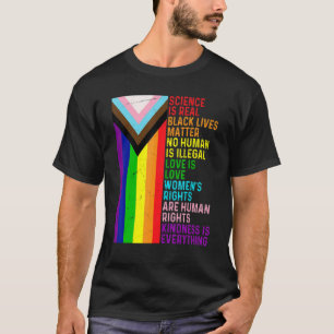 Camiseta Lgbt La Ciencia Gay Lesbiana Es Real Blm Love Is L