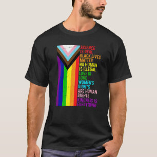 Camiseta Lgbt La Ciencia Gay Lesbiana Es Real Blm Love Is L