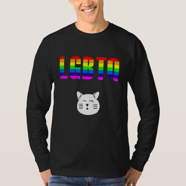 Camiseta LGBT Lesbian Gay Bisexual Transgender Pride Queer  (Anverso)