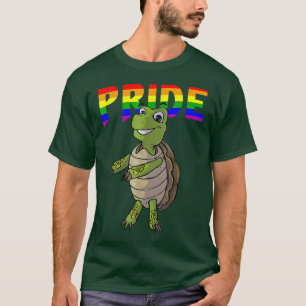 Camiseta LGBT lesbiana-bisexual gay de una tortuga
