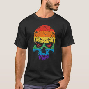 Camiseta Lgbt Lgbtq Ally Colores del Orgullo Arcoiris Retro