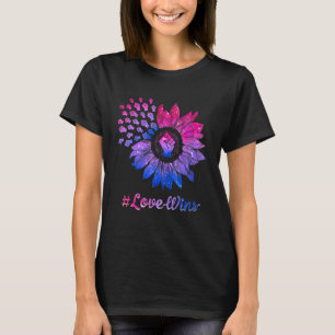 Camiseta Lgbt Lgbtq Bandera Del Orgullo Bisexual Aumentó El