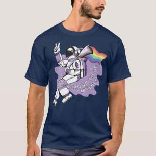 Camiseta LGBT LGBTQ LGBTQ+ Astronauta gay bi hombre en Sp