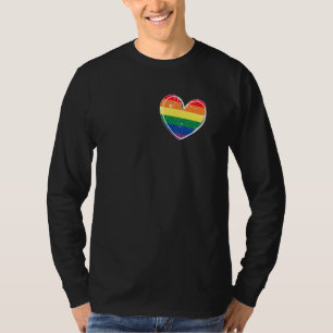 Camiseta Lgbt Lgbtq Orgullo Cardíaco Para Hombres Gays