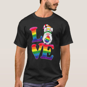 Camiseta Lgbt Love Gnome Día De Pascua Pareja Lesbiana Gay