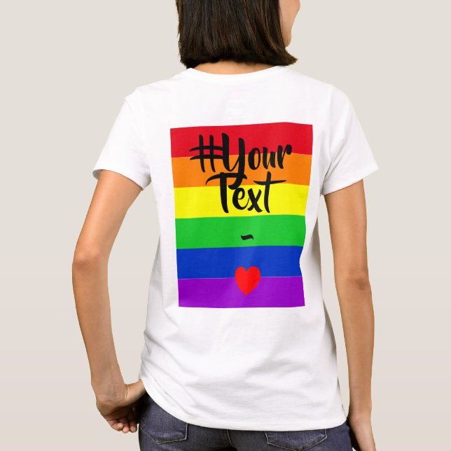 Camiseta #LGBT #love #primo #gay #lesbian #libertad #desfil (Reverso)