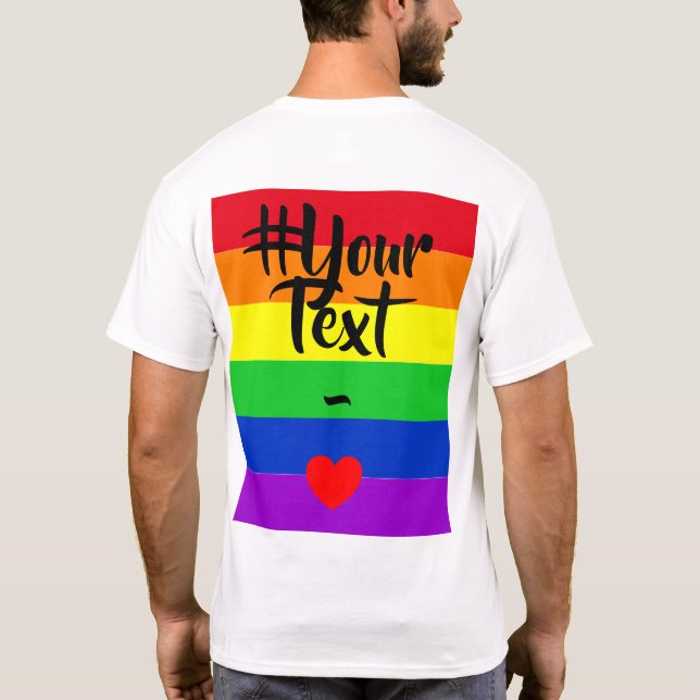 Camiseta #LGBT #love #primo #gay #lesbian #libertad #desfil (Reverso)