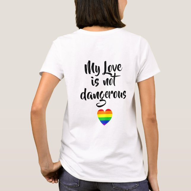 Camiseta #LGBT #love #primo #gay #lesbian #libertad #desfil (Reverso)