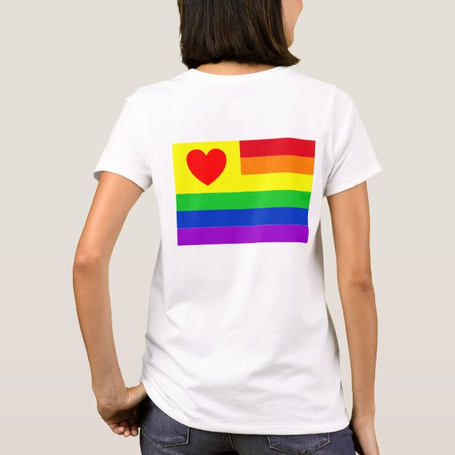 Camiseta #LGBT #love #primo #gay #lesbian #libertad #desfil (Reverso)