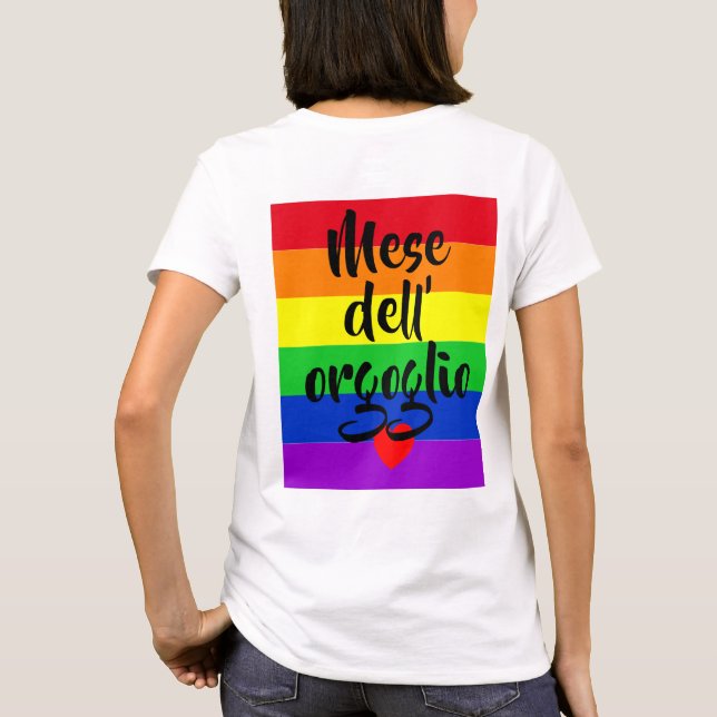 Camiseta #LGBT #love #primo #gay #lesbian #libertad #desfil (Reverso)