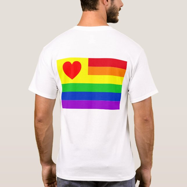 Camiseta #LGBT #love #primo #gay #lesbian #libertad #desfil (Reverso)