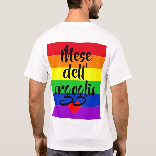 Camiseta #LGBT #love #primo #gay #lesbian #libertad #desfil (Reverso)