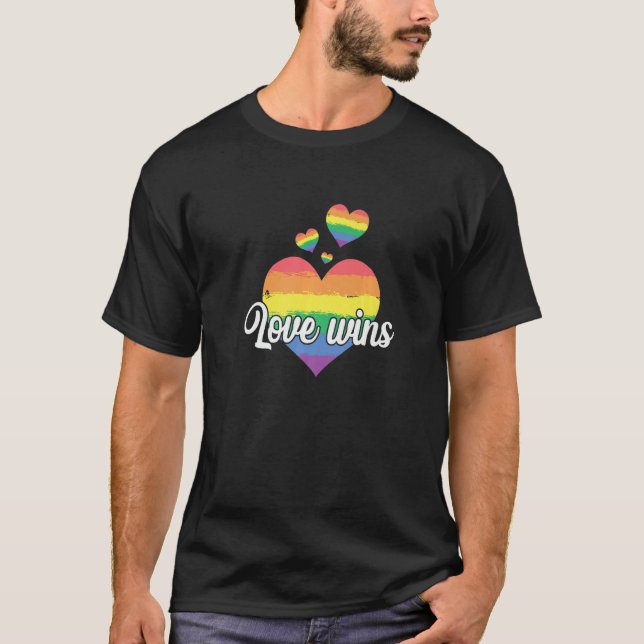 Camiseta LGBT Love Wins (Anverso)
