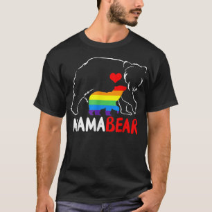 Camiseta LGBT Mama Bear - Gay Pride Equal Rights Rainbow 