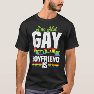 Camiseta Lgbt Mens No soy gay pero mi novio es