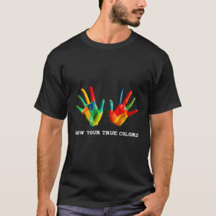 Camiseta Lgbt Mostrar Tus Verdaderos Colores Mujeres Mujere