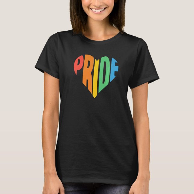 Camiseta Lgbt Orgullo Amor Corazón Lgbt Ally Gay Transgende (Anverso)