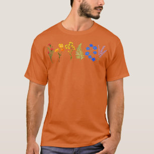 Camiseta LGBT Orgullo de flores silvestres Tee Rainbow Flow