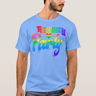 Camiseta Lgbt Orgullo Gay Bachelor Partido Compromiso Del C