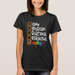 Camiseta Lgbt Orgullo Gay Lesbiana Bisexual Directo Humano