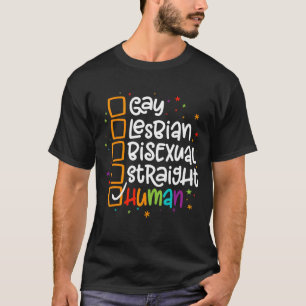 Camiseta Lgbt Orgullo Gay Lesbiana Bisexual Directo Humano