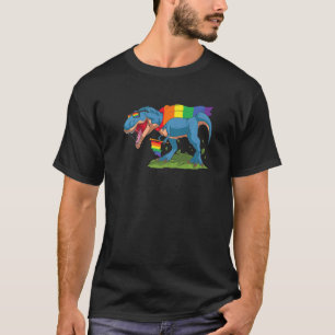 Camiseta Lgbt Orgullo Gay Movimiento Social Trex Dino Dinos