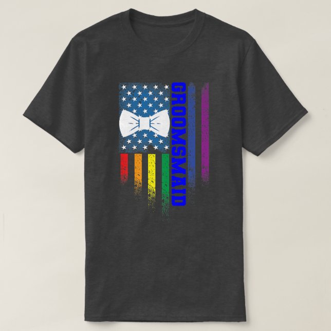 Camiseta Lgbt Orgullo Gay Partido Bachelor 1348 (Diseño del anverso)
