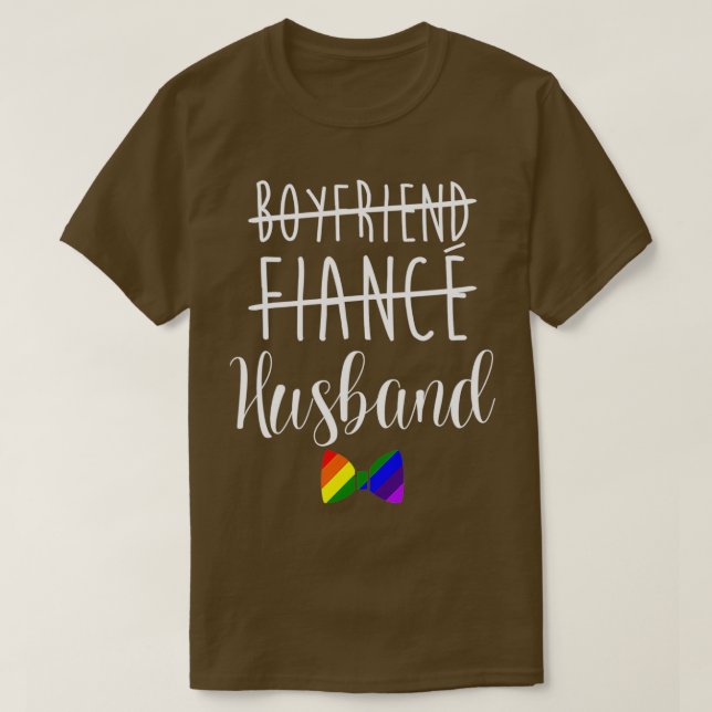 Camiseta Lgbt Orgullo Gay Partido Bachelor Compromiso De No (Diseño del anverso)
