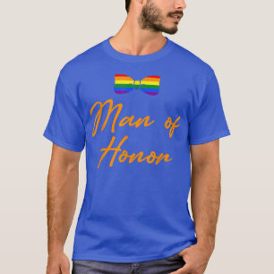 Camiseta Lgbt Orgullo Gay Partido Bachelor Hombre De Honor