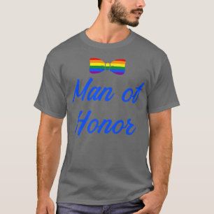 Camiseta Lgbt Orgullo Gay Partido Bachelor Hombre De Honor 