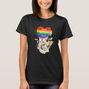 Camiseta Lgbt Orgullo Mamá Gato Y Mamá Libre De Gatitos Abr