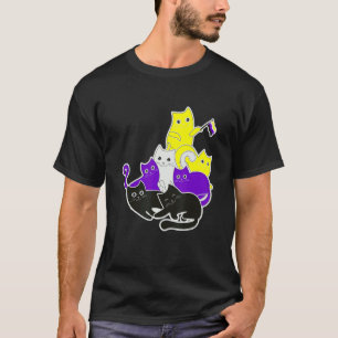 Camiseta Lgbt Orgullo Movimiento Social Bandera De Gato No