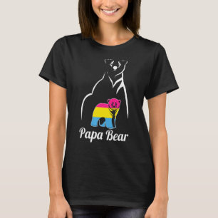 Camiseta Lgbt Pansexual Papa oso Pan Bandera Del Orgullo