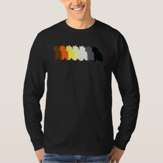 Camiseta Lgbt Papa Mens Mes del Orgullo Gay Sentado Oso Gay