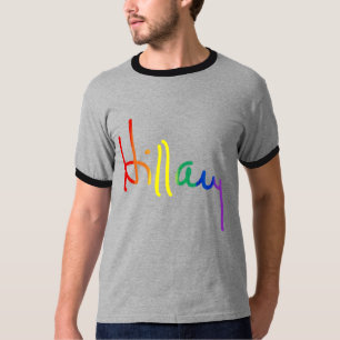 Camiseta LGBT para Hillary - bandera del arco iris -