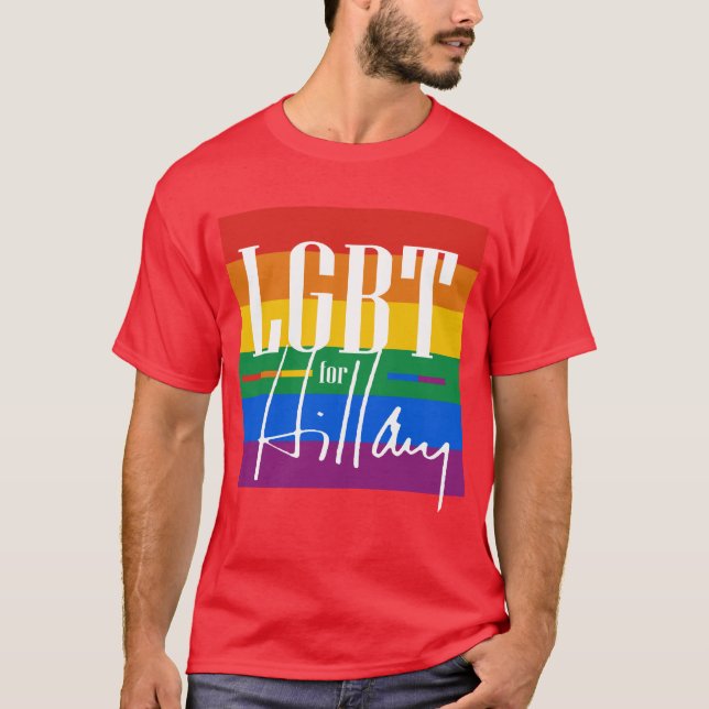 CAMISETA LGBT PARA HILLARY - - .PNG (Anverso)