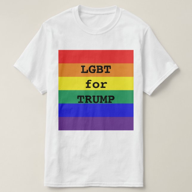 Camiseta LGBT para TRUMP (Diseño del anverso)