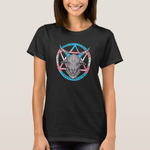 Camiseta Lgbt Pentagrama Cabra Gótico Transgénero