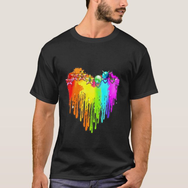 Camiseta Lgbt Planet Star Lgbt Orgullo Gay Les Bisexual (Anverso)