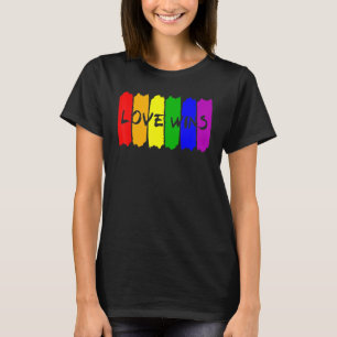 Camiseta Lgbt Pride Love gana Rainbow Support Gay Lesbian