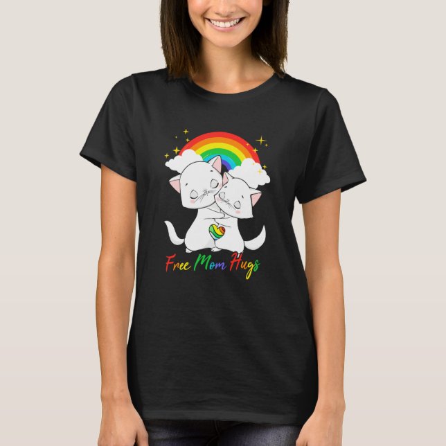 Camiseta LGBT Pride Month Free Mom Hugs (Anverso)