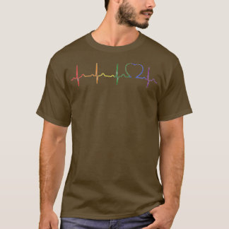 Camiseta Lgbt Pride Month Heartbeat Gay Pride Equality