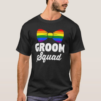 Camiseta LGBT Pride Rainbow Bachelor Party Gay Wedding Groo