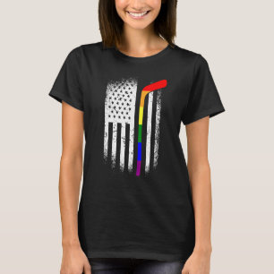 Camiseta Lgbt Q aliado del orgullo gay arcoiris con bandera