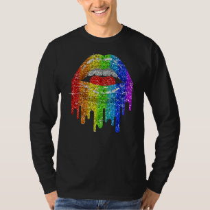 Camiseta Lgbt Rainbow Bling Ligera Lesbia Gay Bisexual